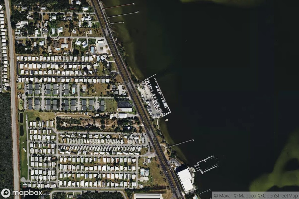Satellite view of Marina at 27.8728, -80.4967
