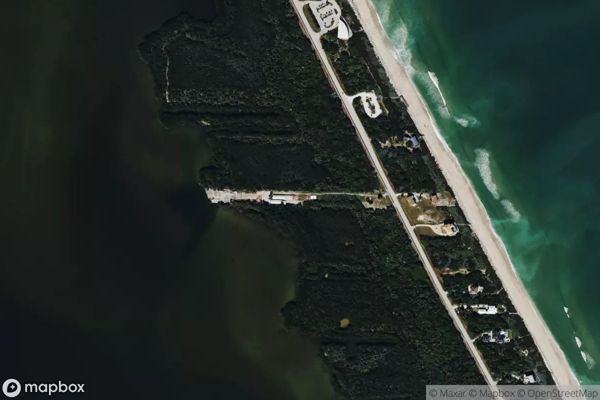 Satellite view of Marina at 27.8997, -80.4723