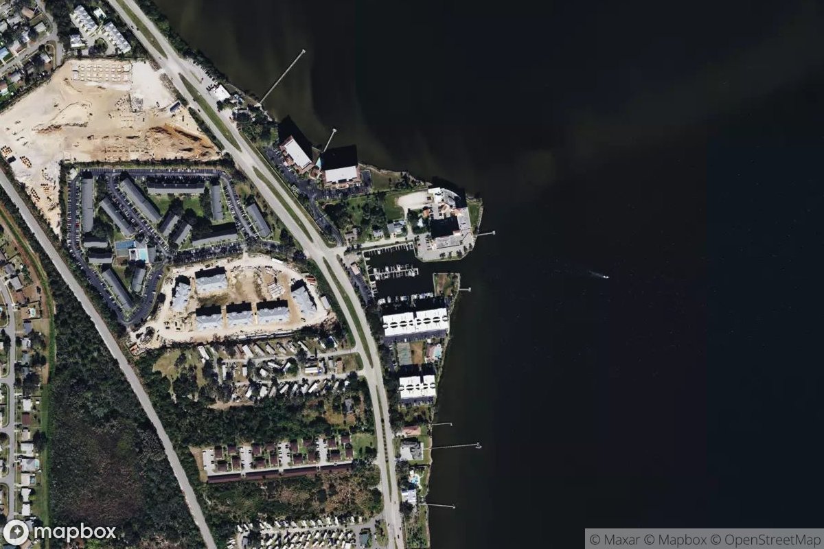 Satellite view of Marina at 28.0166, -80.5674