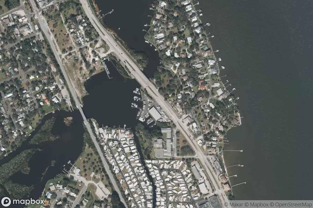 Satellite view of Marina at 28.0323, -80.5792