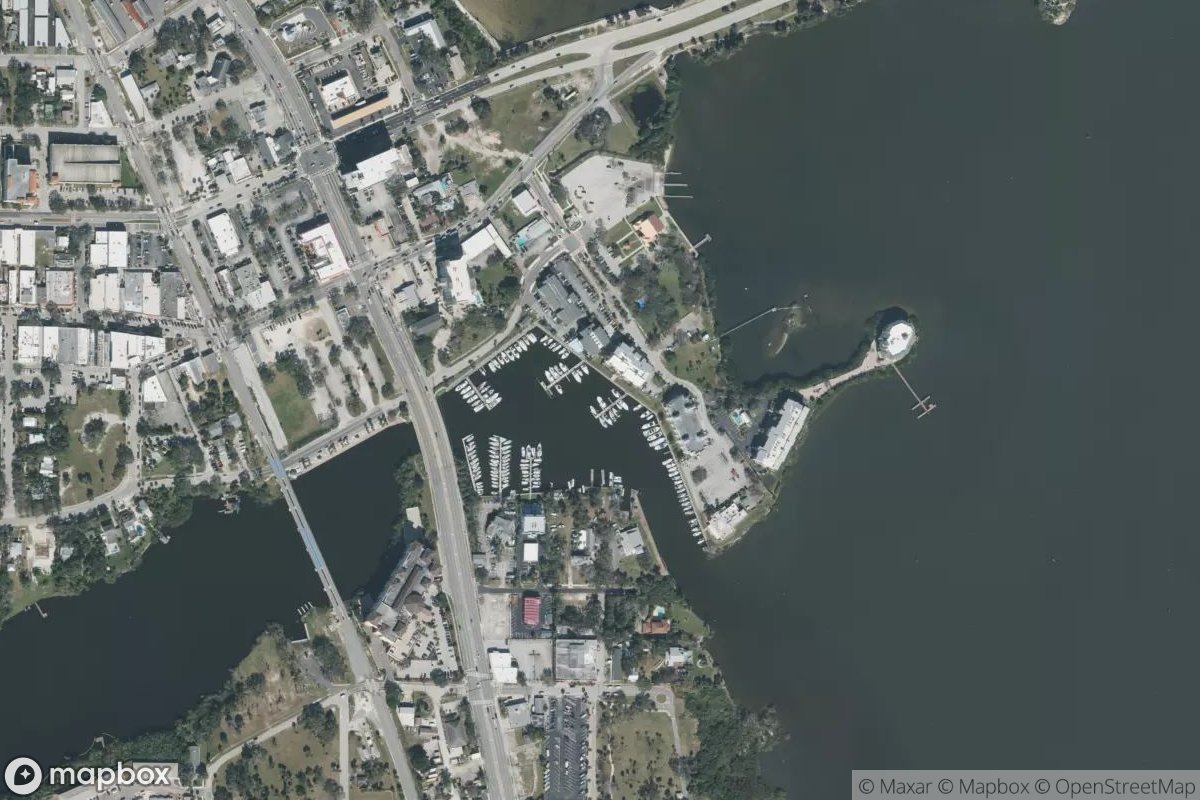 Satellite view of Marina at 28.0777, -80.6005