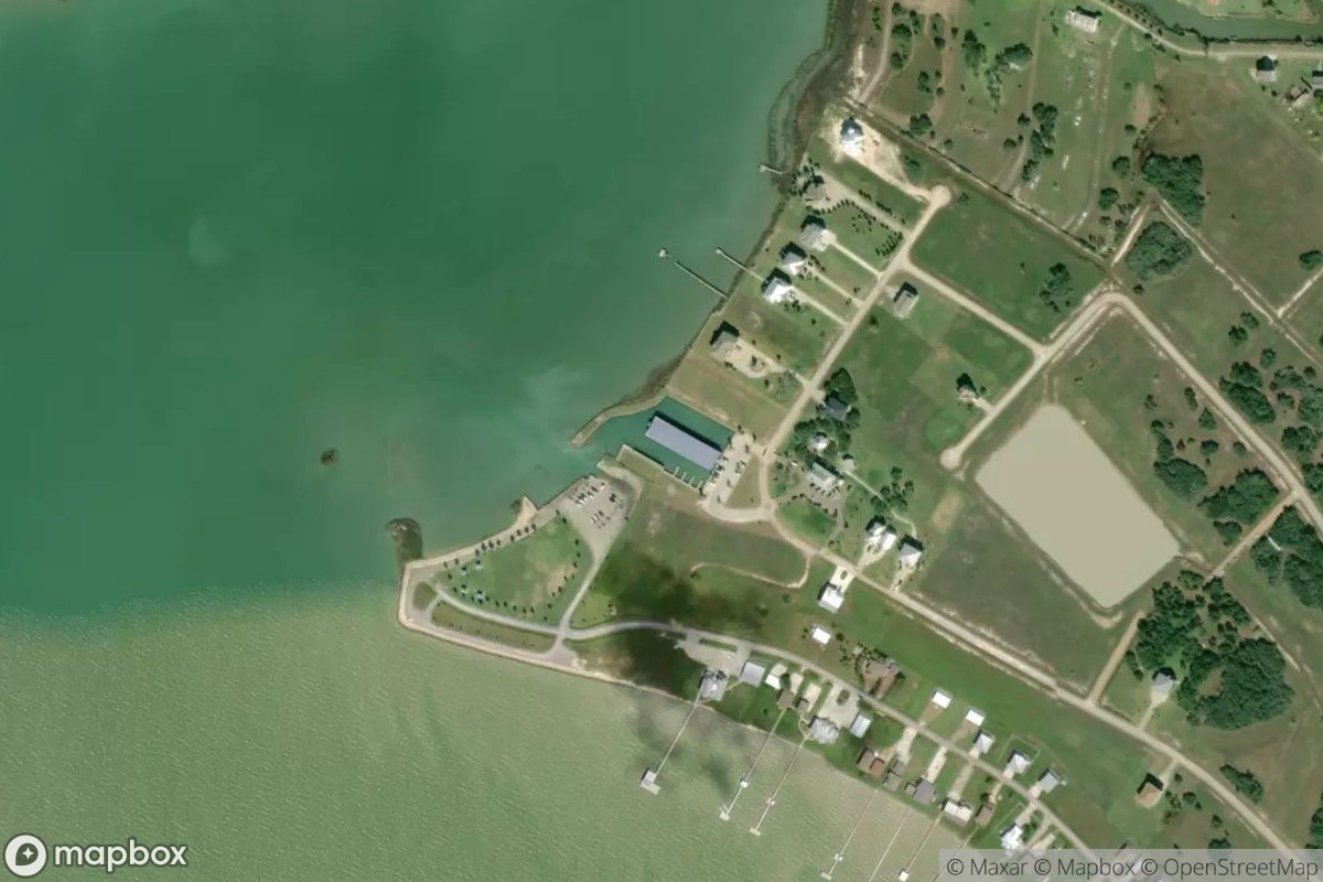 Satellite view of Marina at 28.3907, -96.7075