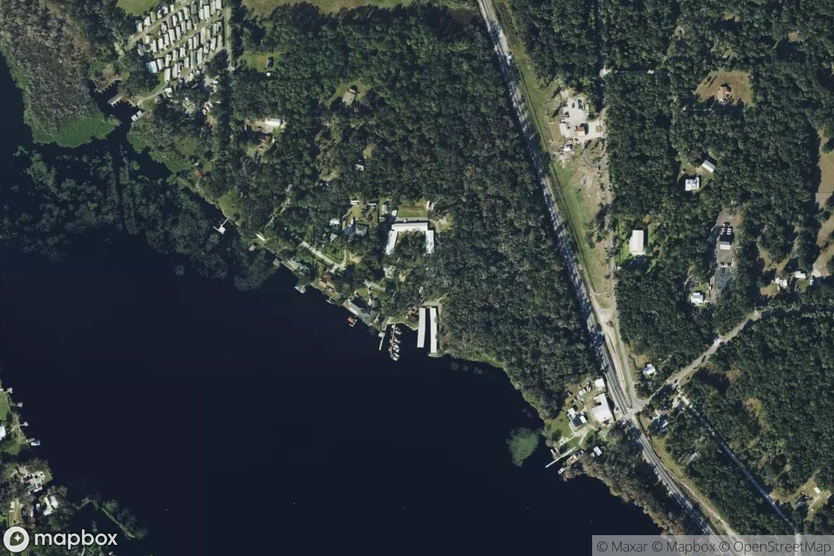 Satellite view of Marina at 29.0046, -81.3504