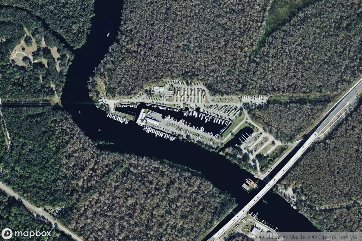 Satellite view of Marina at 29.0109, -81.3848