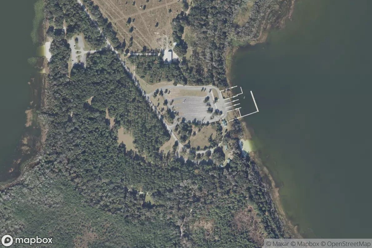 Satellite view of Marina at 29.0162, -81.9654