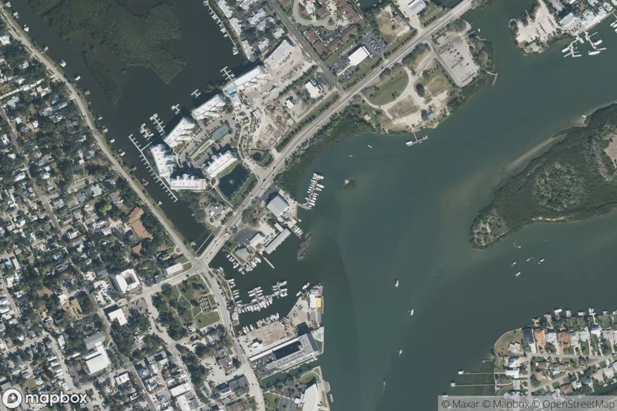 Satellite view of Marina at 29.0290, -80.9198
