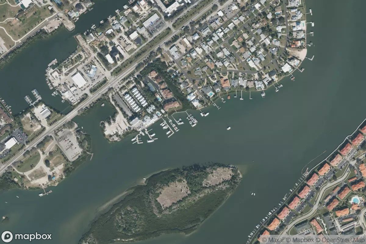 Satellite view of Marina at 29.0324, -80.9127