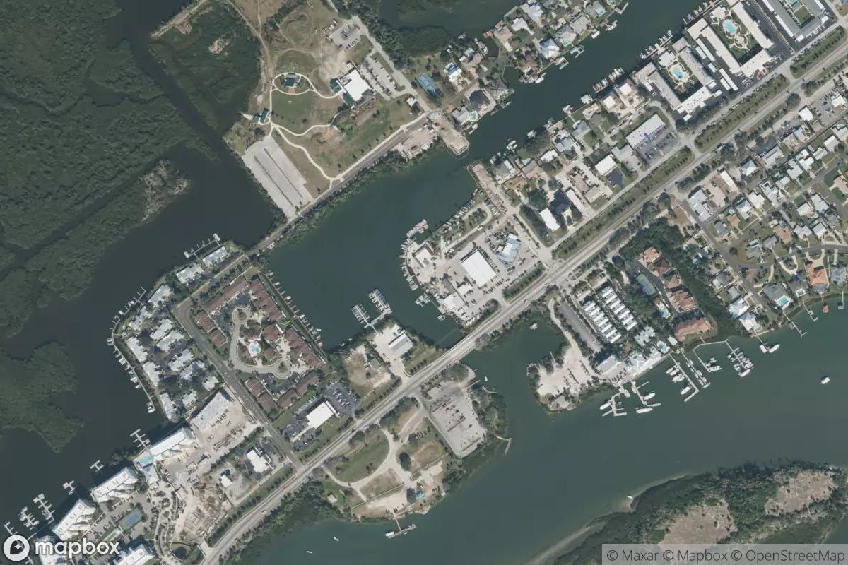 Satellite view of Marina at 29.0335, -80.9172