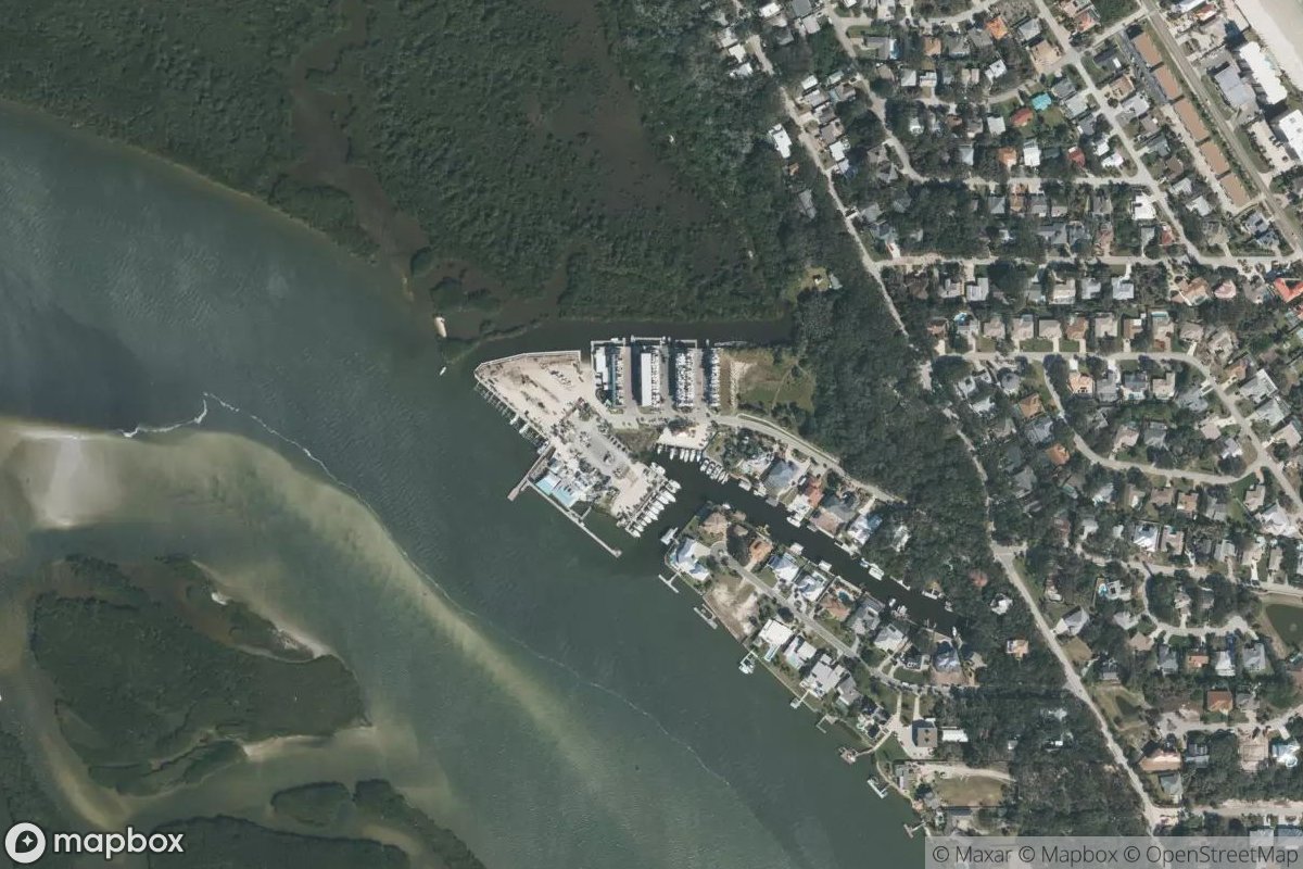 Satellite view of Marina at 29.0911, -80.9391