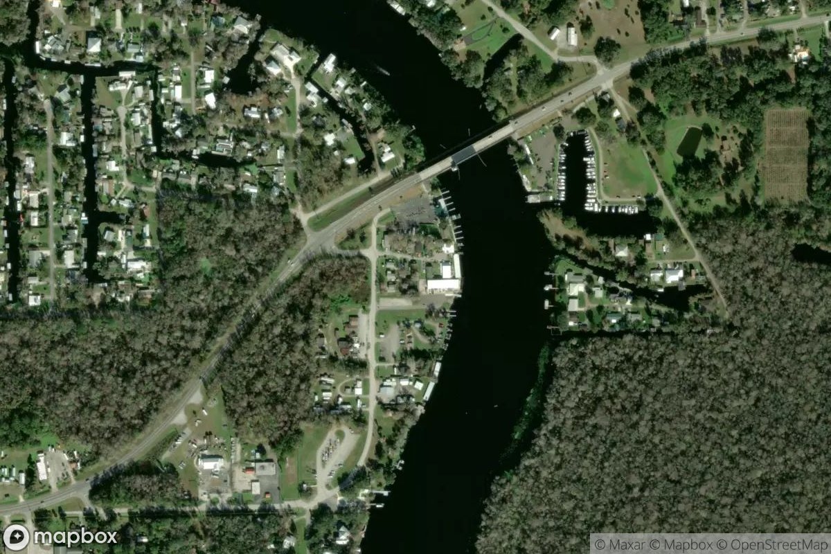 Satellite view of Marina at 29.1658, -81.5239