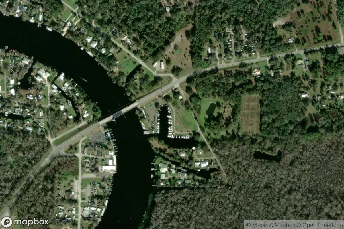 Satellite view of Marina at 29.1674, -81.5211