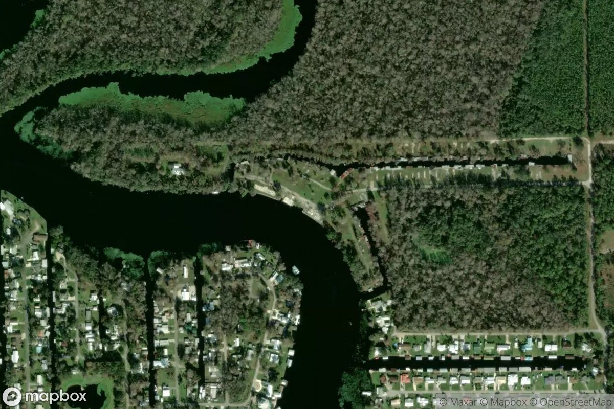 Satellite view of Marina at 29.1780, -81.5319
