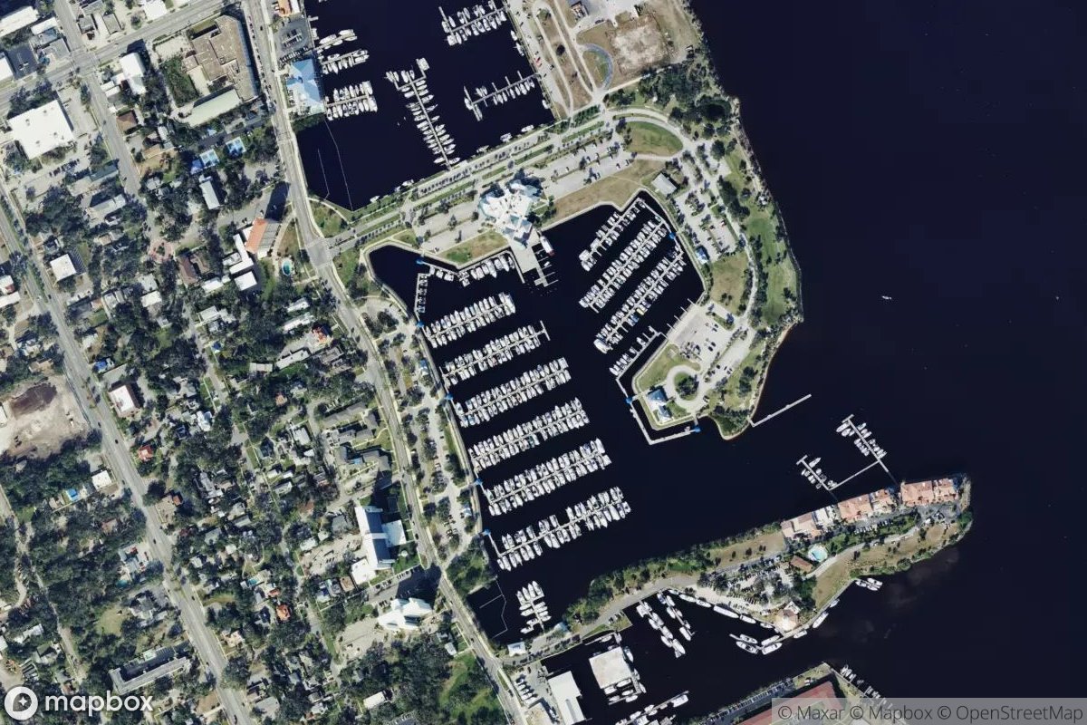 Satellite view of Marina at 29.2045, -81.0139