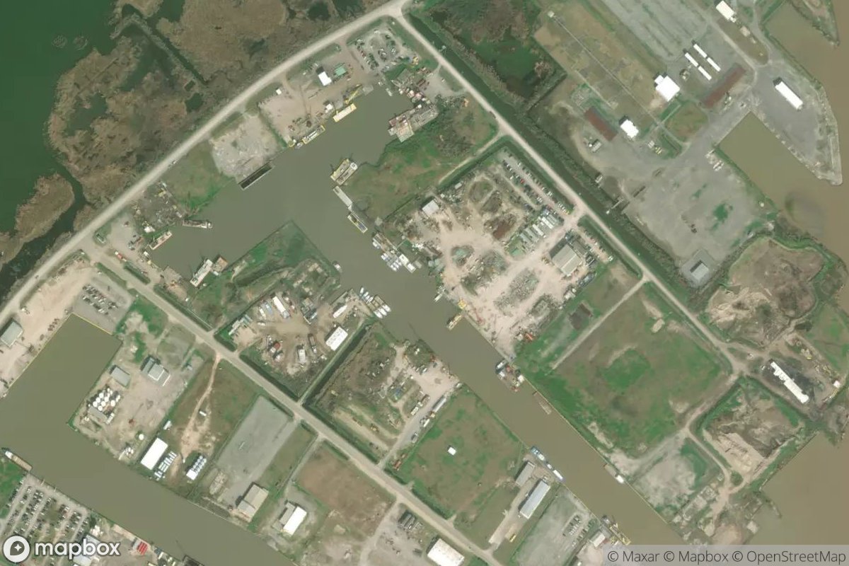 Satellite view of Marina at 29.2609, -89.3588