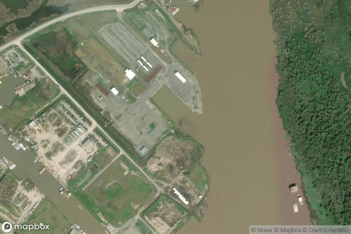 Satellite view of Marina at 29.2621, -89.3535