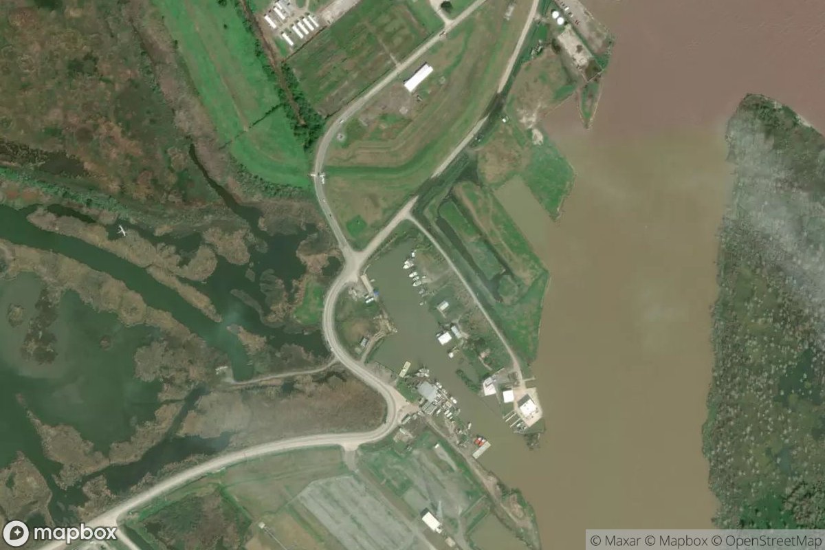 Satellite view of Marina at 29.2679, -89.3545