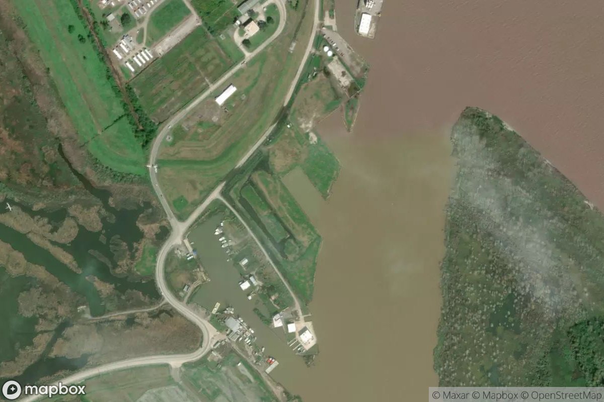 Satellite view of Marina at 29.2686, -89.3528
