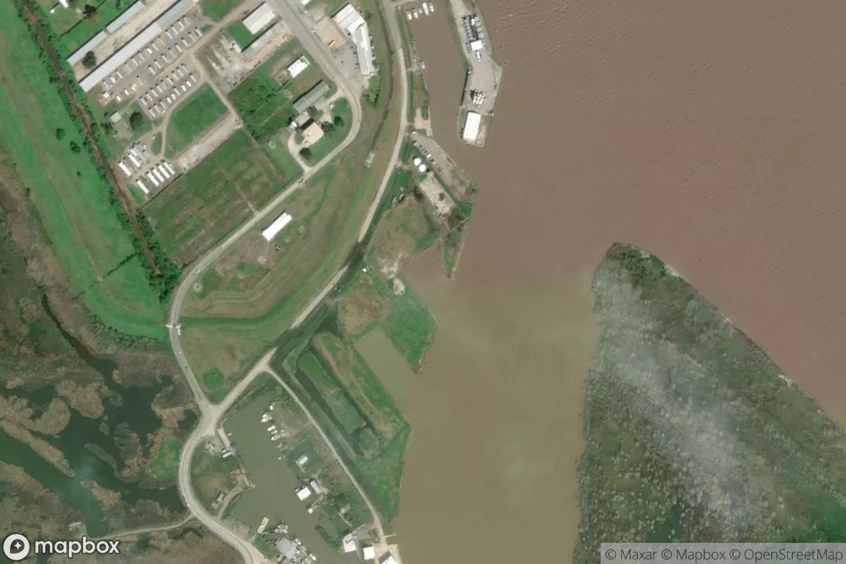Satellite view of Marina at 29.2698, -89.3522
