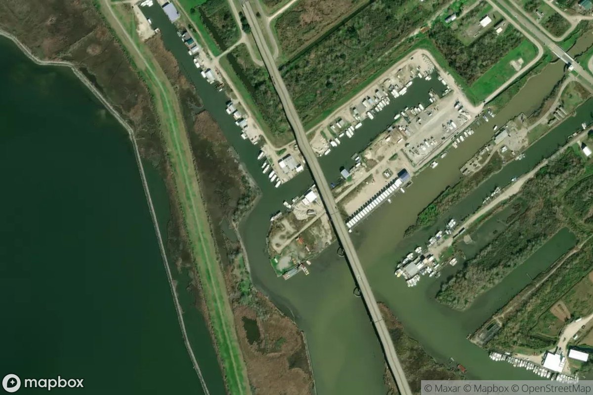 Satellite view of Marina at 29.3852, -89.6039