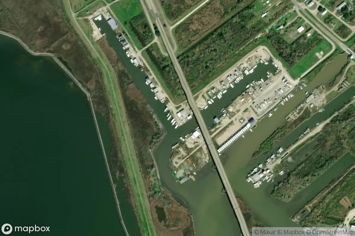 Satellite view of Marina at 29.3857, -89.6042