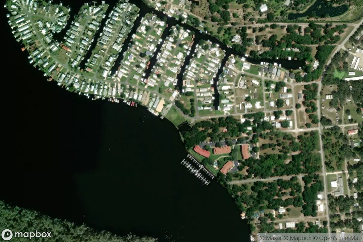 Satellite view of Marina at 29.4890, -81.6775