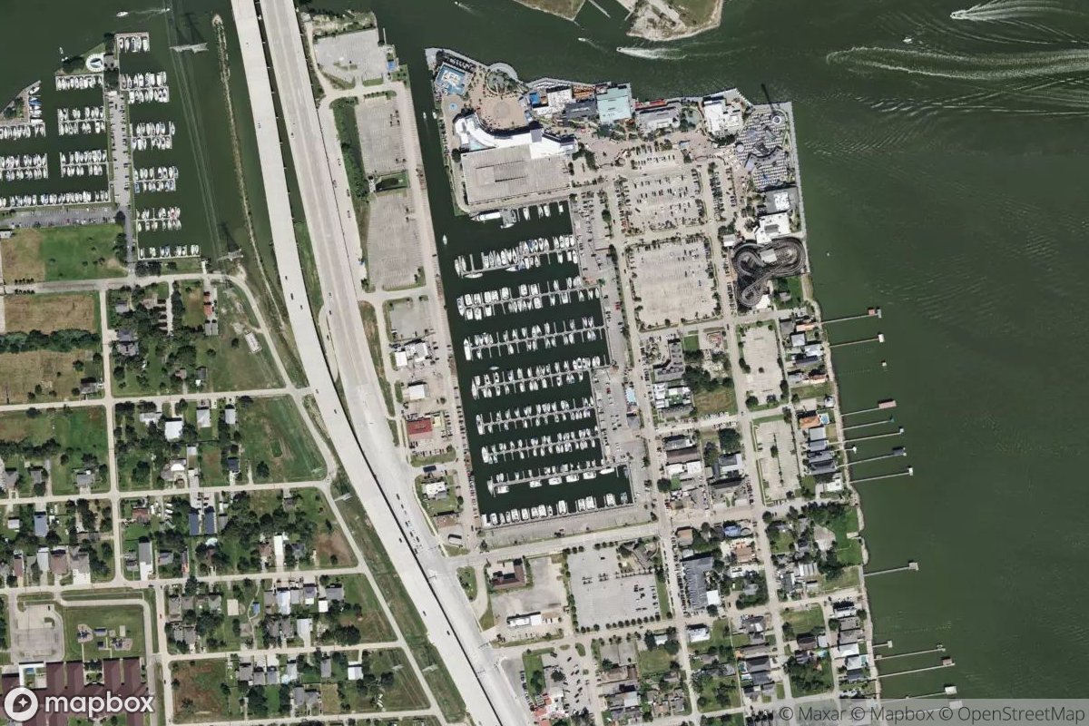 Satellite view of Marina at 29.5454, -95.0199