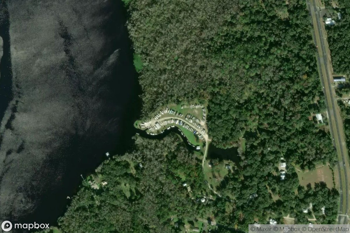 Satellite view of Marina at 29.6118, -81.5897