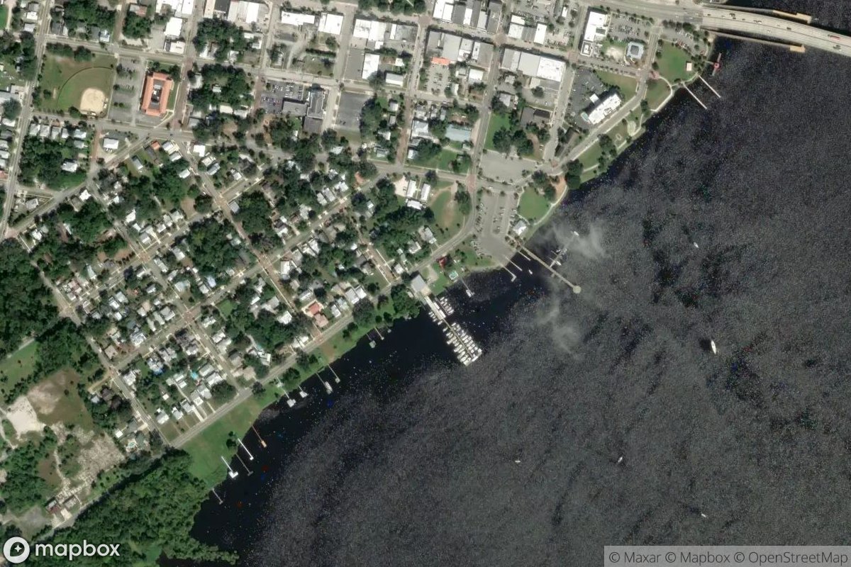 Satellite view of Marina at 29.6434, -81.6322