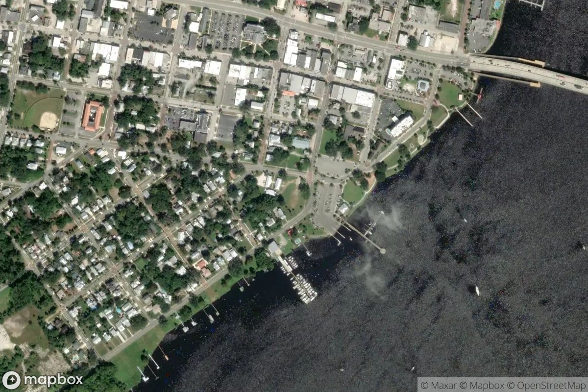 Satellite view of Marina at 29.6444, -81.6319