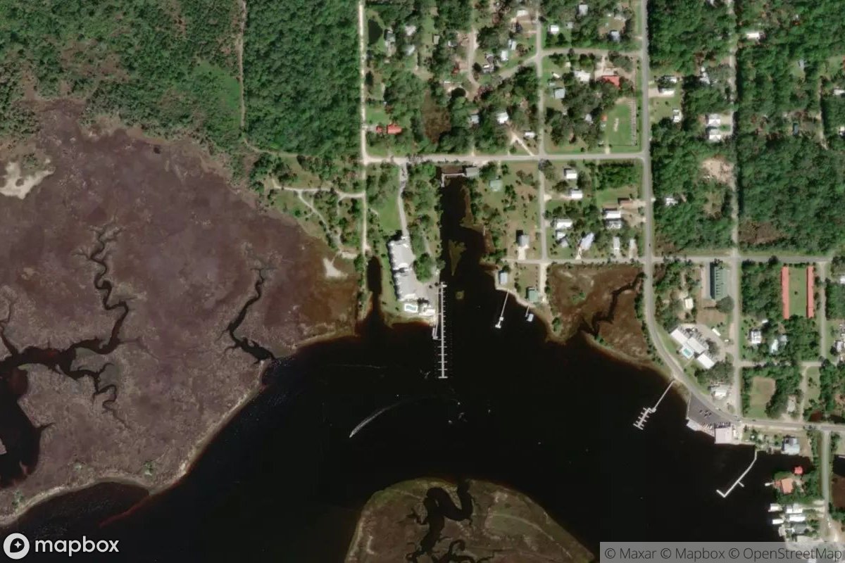 Satellite view of Marina at 29.6752, -83.3999