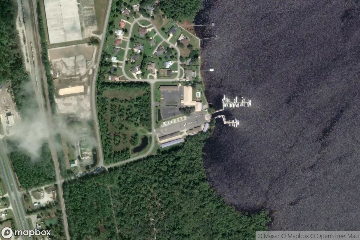 Satellite view of Marina at 29.6776, -81.6531