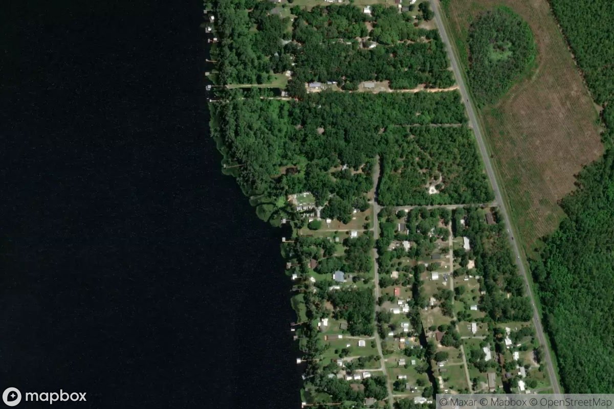 Satellite view of Marina at 29.7411, -82.0553