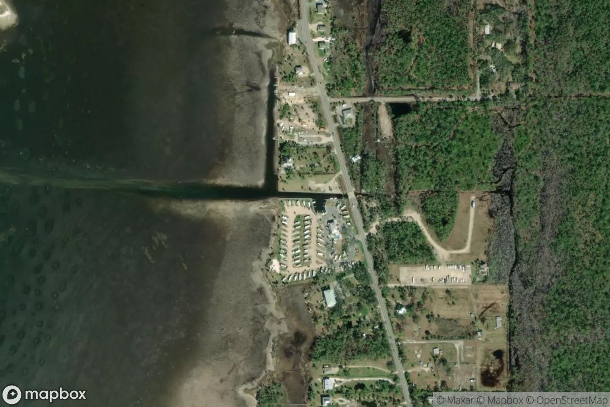 Satellite view of Marina at 29.7478, -85.3040