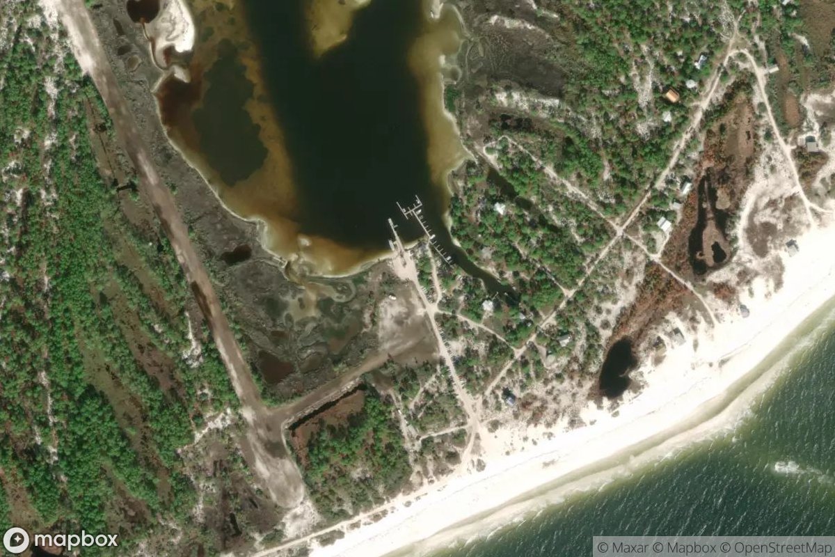 Satellite view of Marina at 29.8091, -84.5843