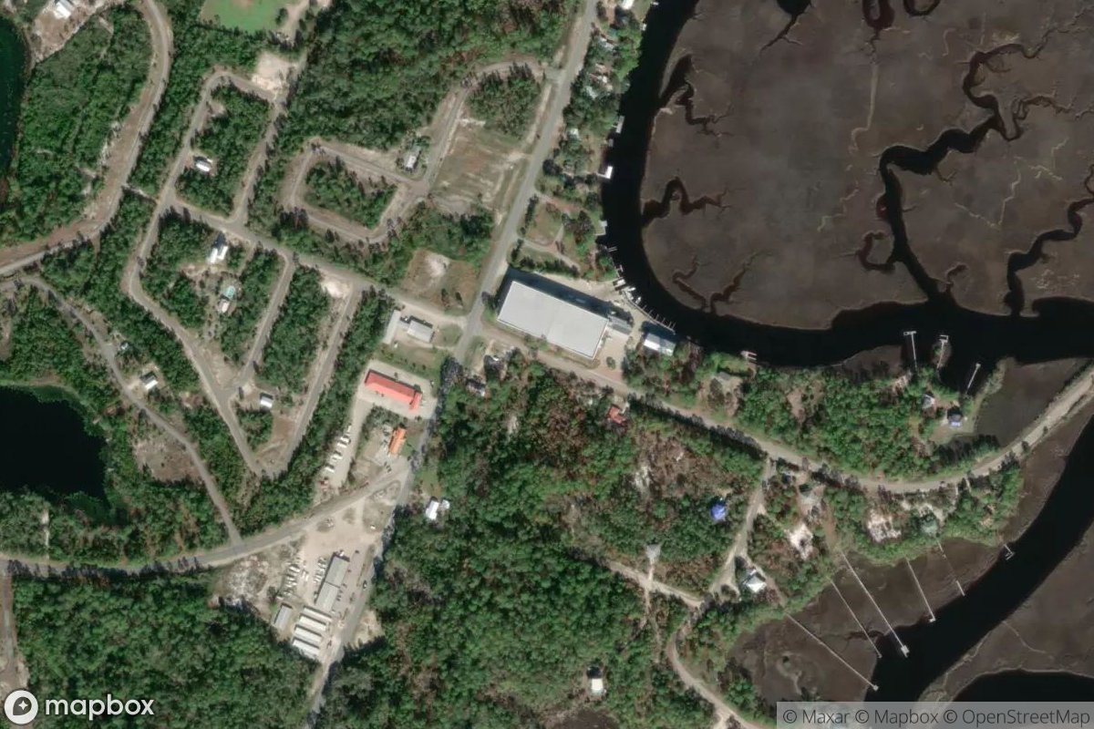 Satellite view of Marina at 29.8433, -84.6783