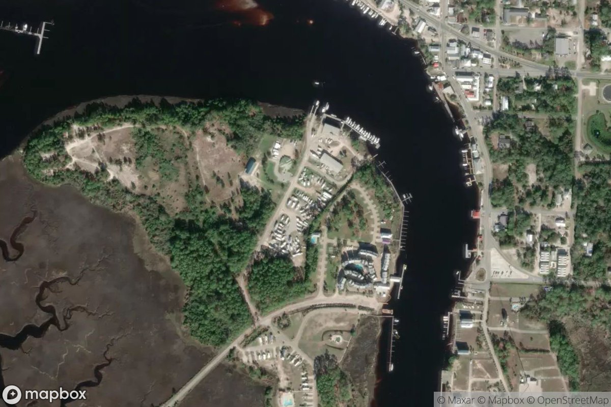 Satellite view of Marina at 29.8479, -84.6677