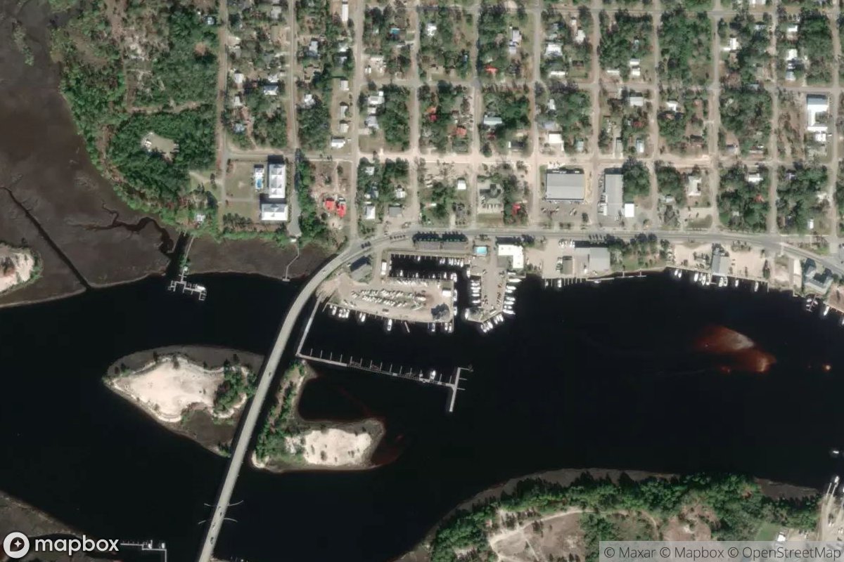 Satellite view of Marina at 29.8524, -84.6738