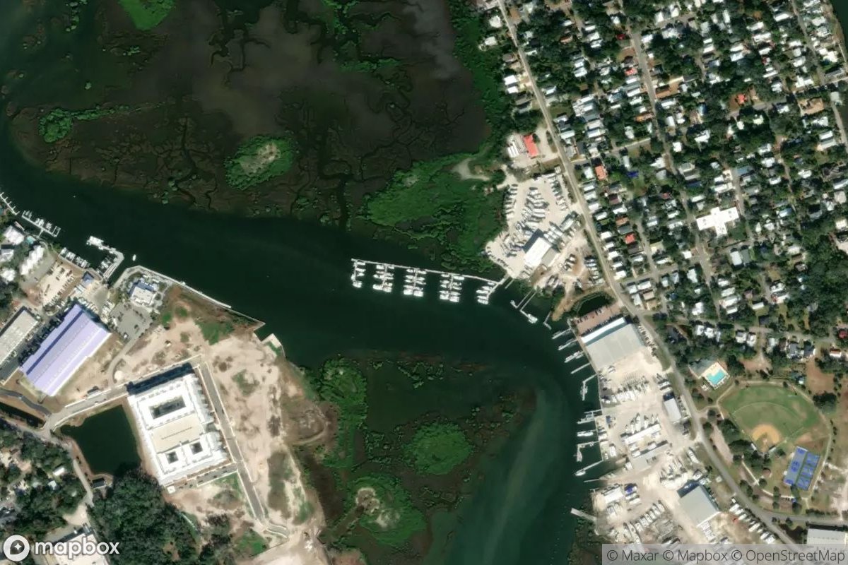 Satellite view of Marina at 29.8802, -81.3171