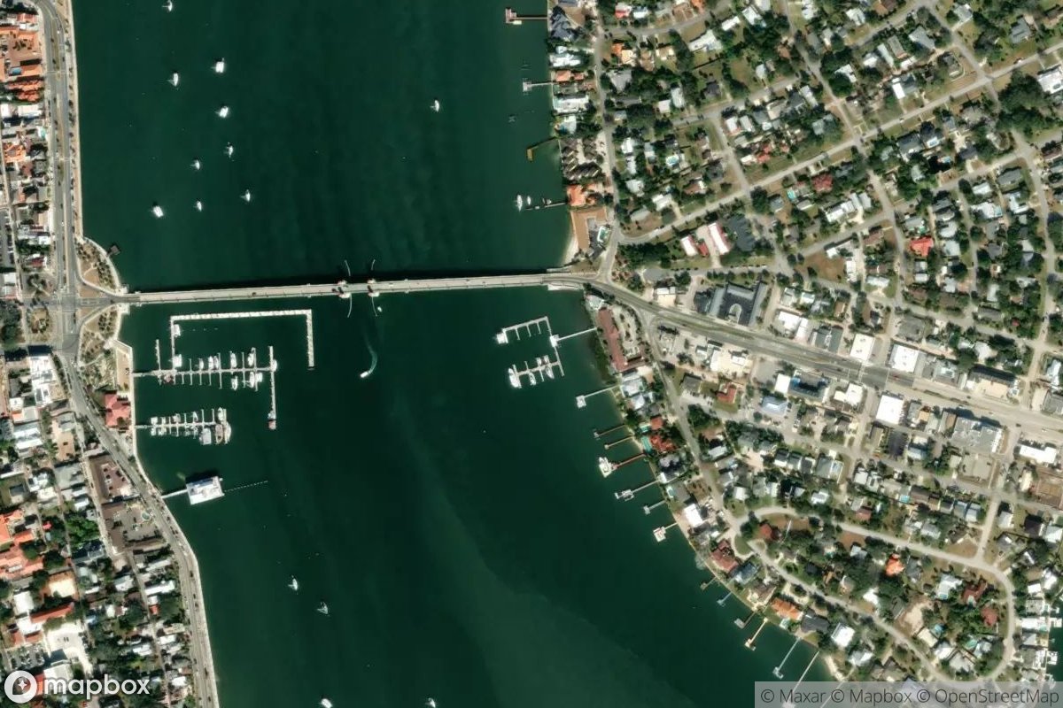 Satellite view of Marina at 29.8922, -81.3053