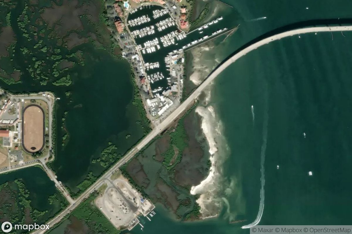 Satellite view of Marina at 29.9149, -81.3071