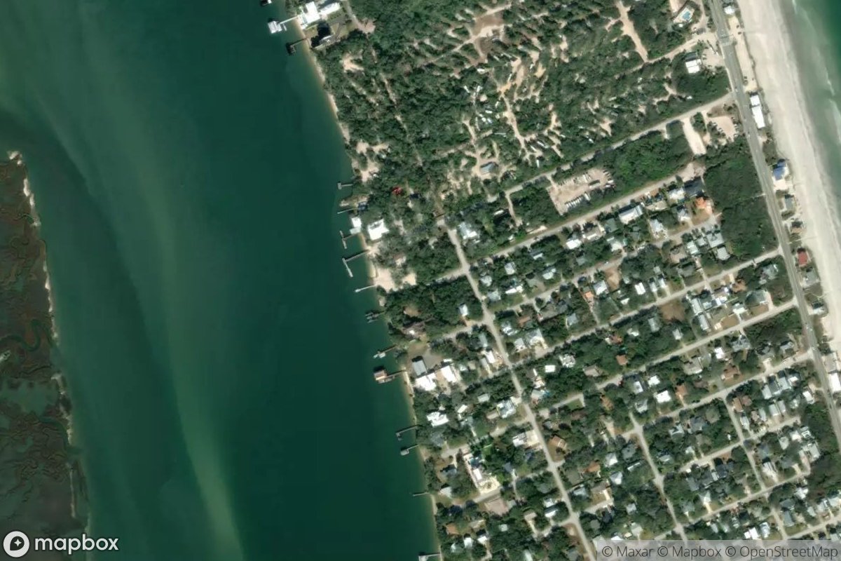 Satellite view of Marina at 29.9490, -81.3093