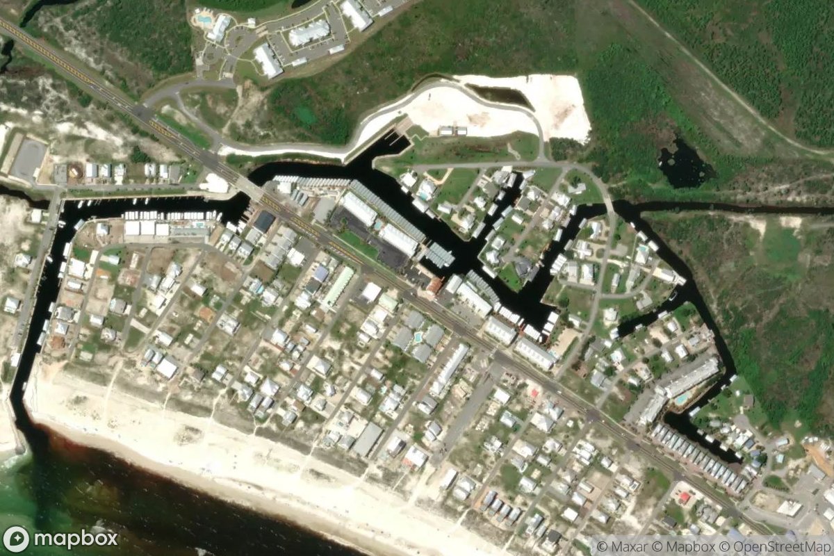 Satellite view of Marina at 29.9521, -85.4243
