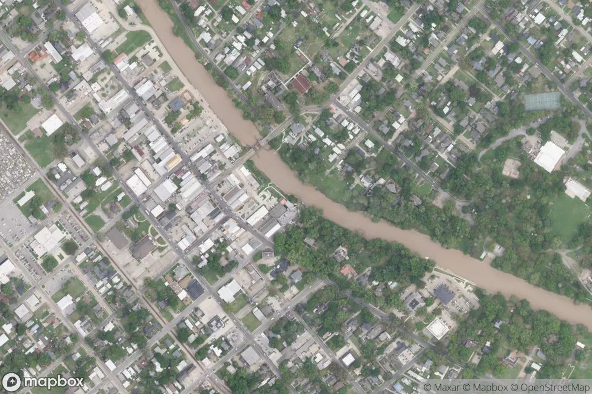 Satellite view of Marina at 30.0052, -91.8159