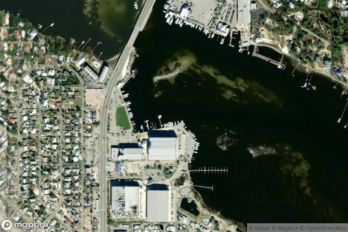 Satellite view of Marina at 30.1452, -85.7469