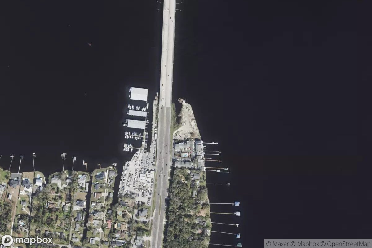 Satellite view of Marina at 30.1461, -81.7003