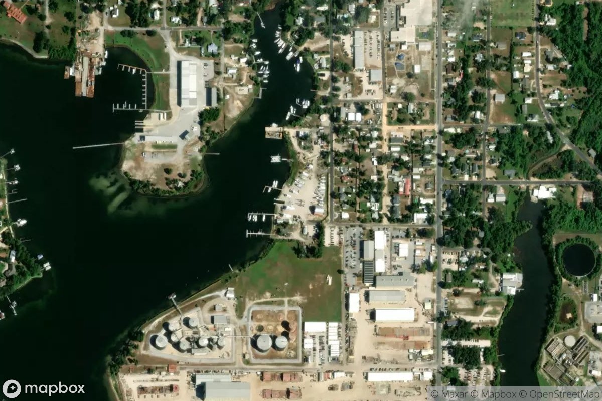 Satellite view of Marina at 30.1463, -85.6281
