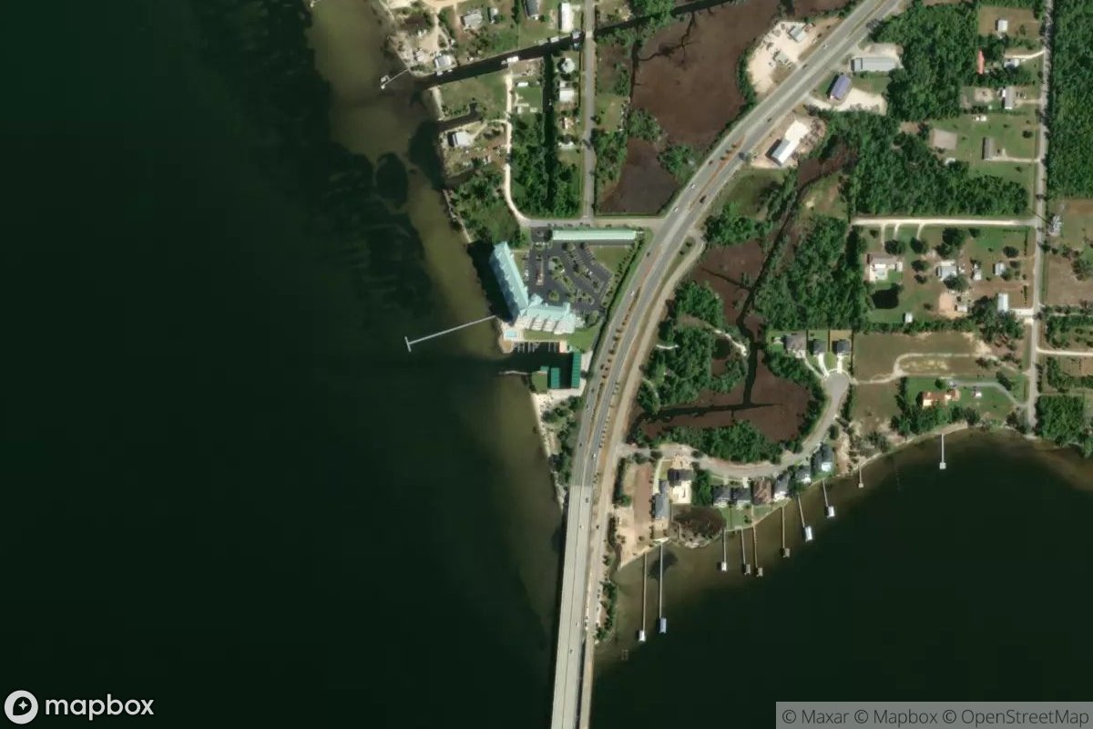Satellite view of Marina at 30.2646, -85.6468