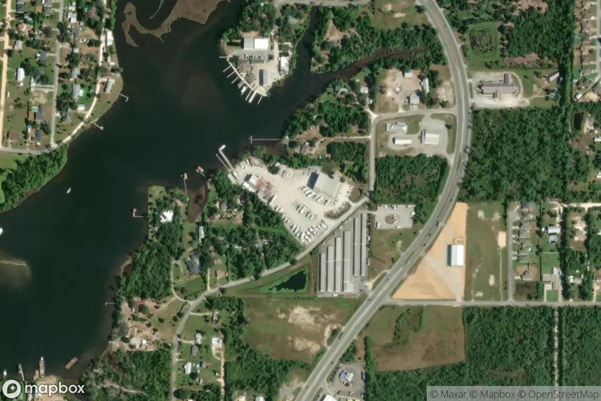 Satellite view of Marina at 30.2804, -85.6383