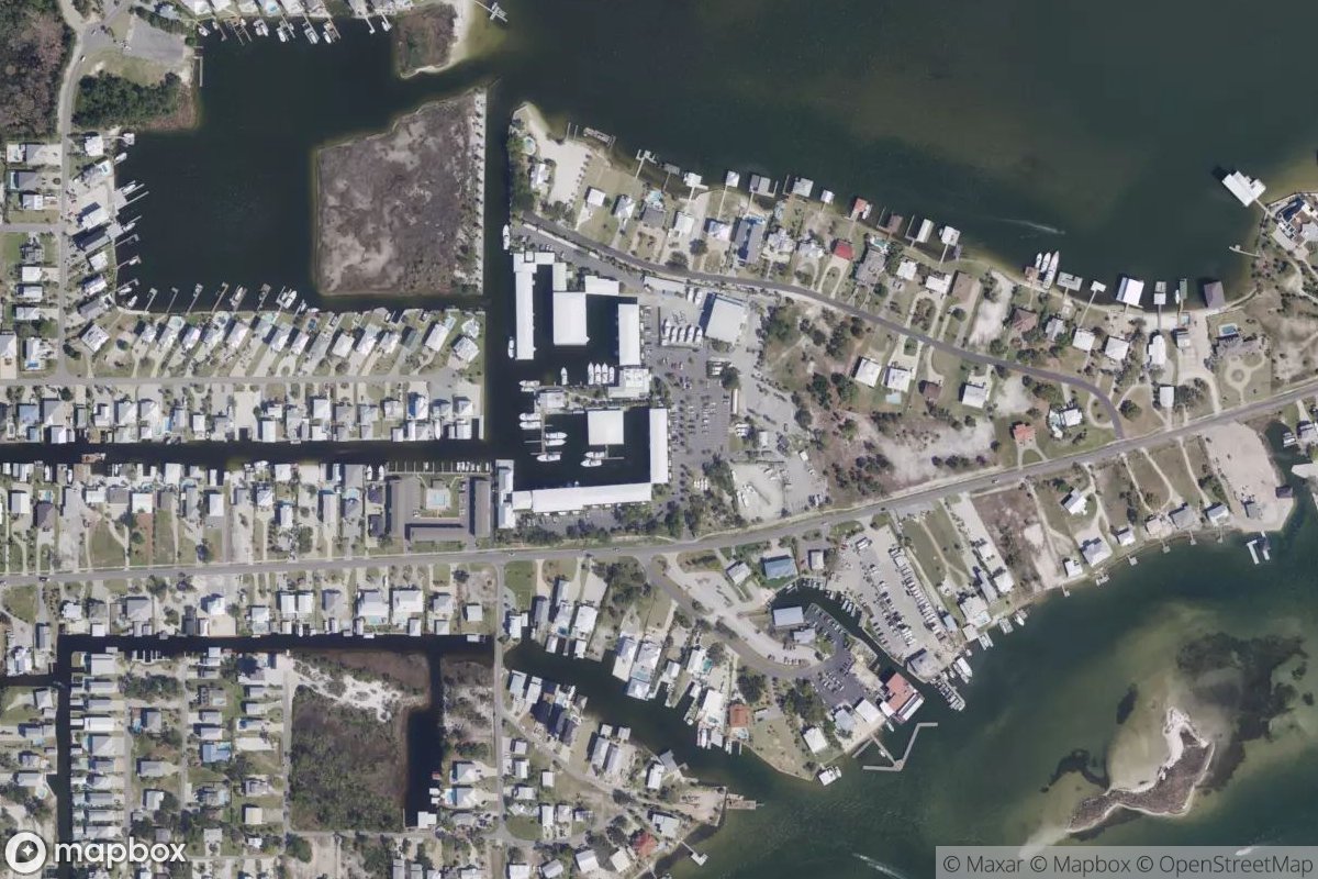 Satellite view of Marina at 30.2833, -87.5630