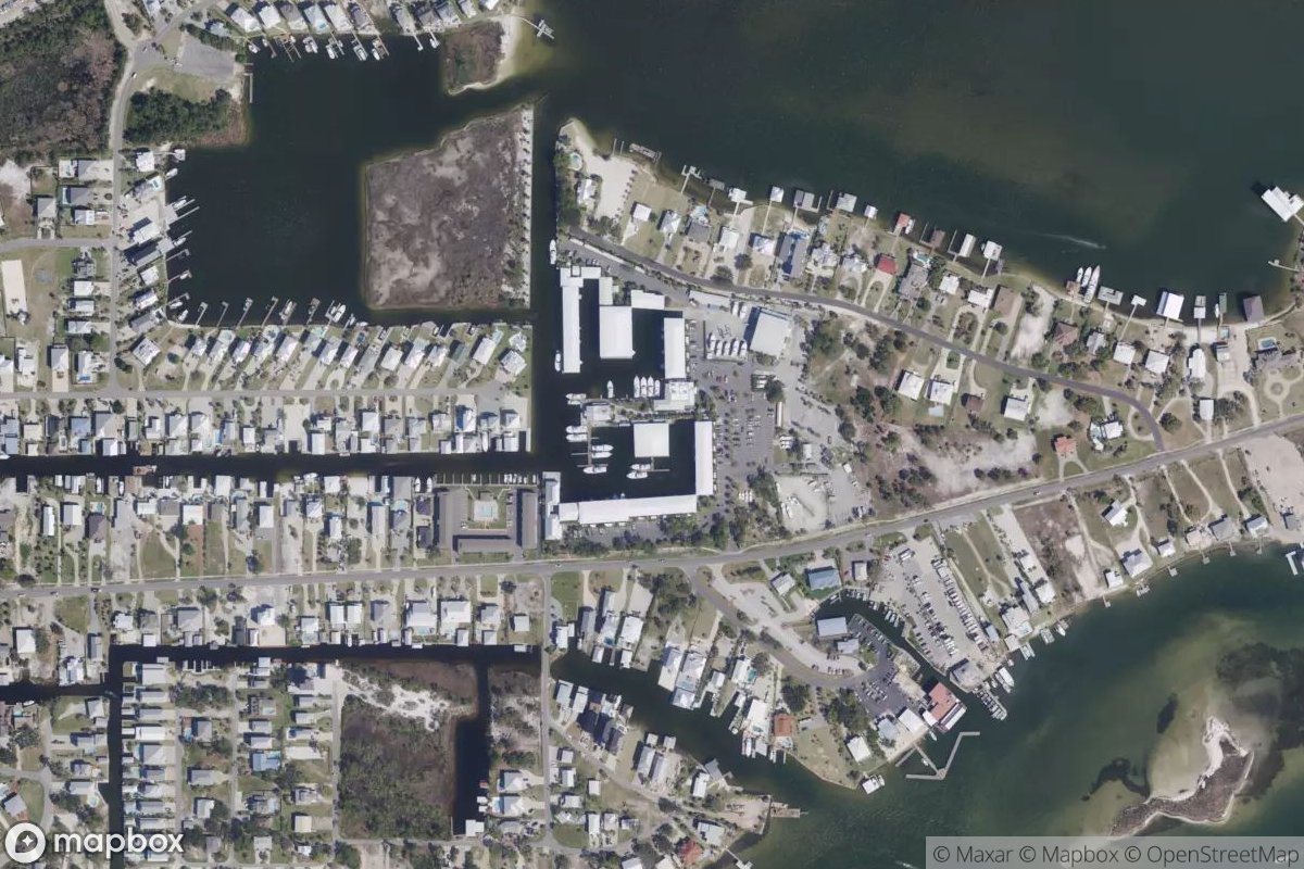 Satellite view of Marina at 30.2835, -87.5635